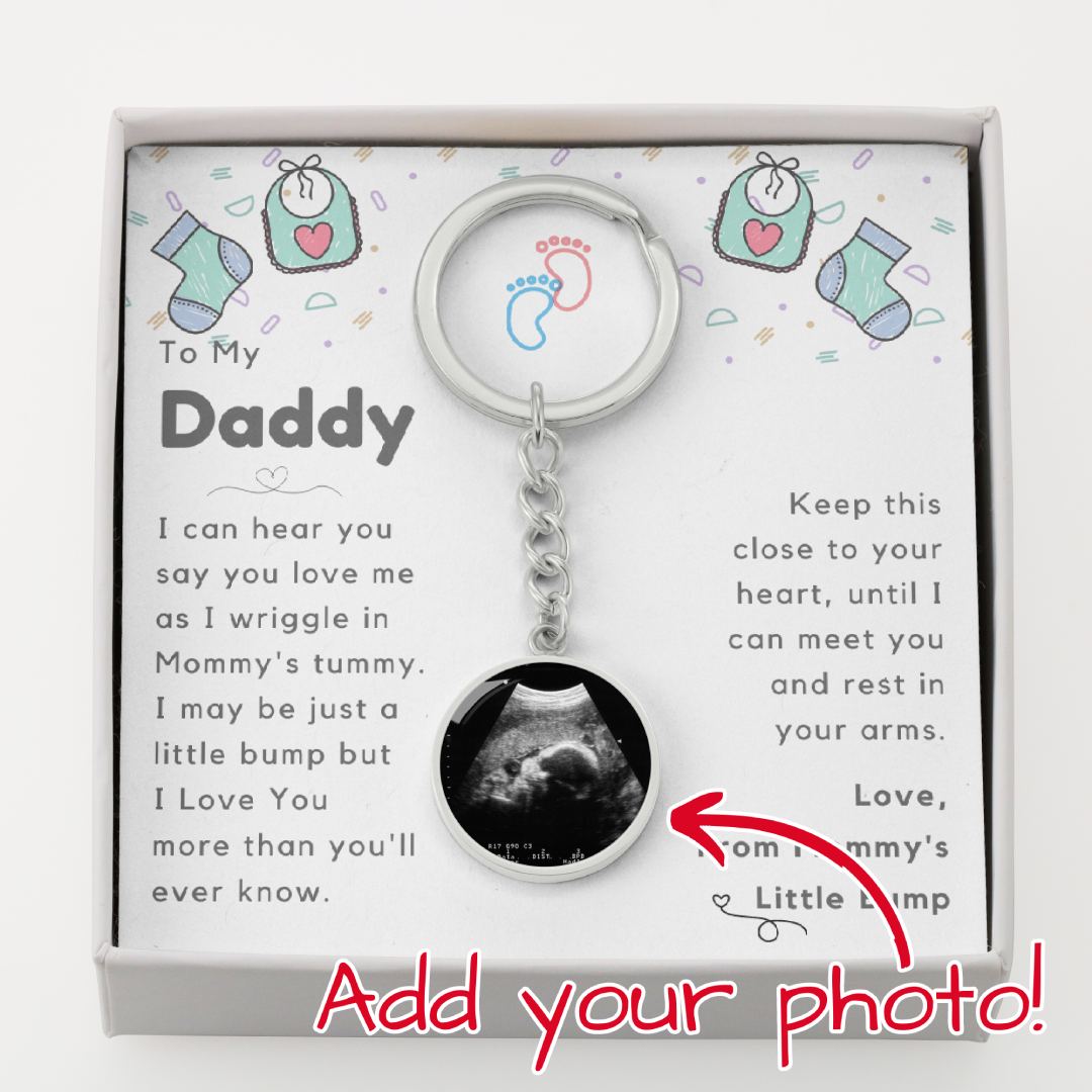To My Daddy, Keep This Close To Your Heart - Photo Keychain