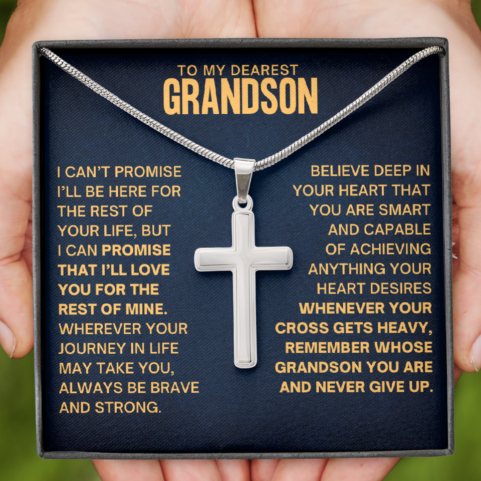 Grandson shop cross necklace