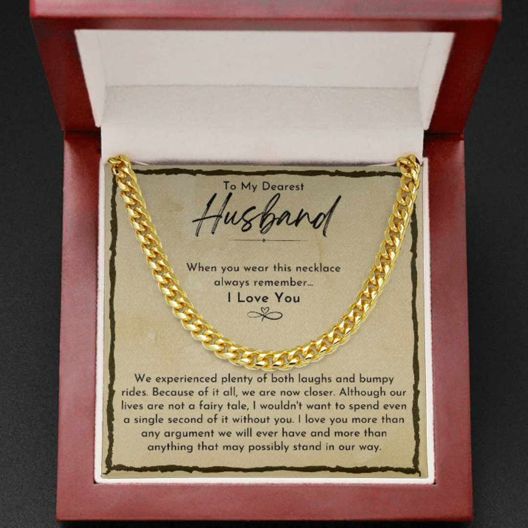 To My Husband, Always Remember - Cuban Link Chain