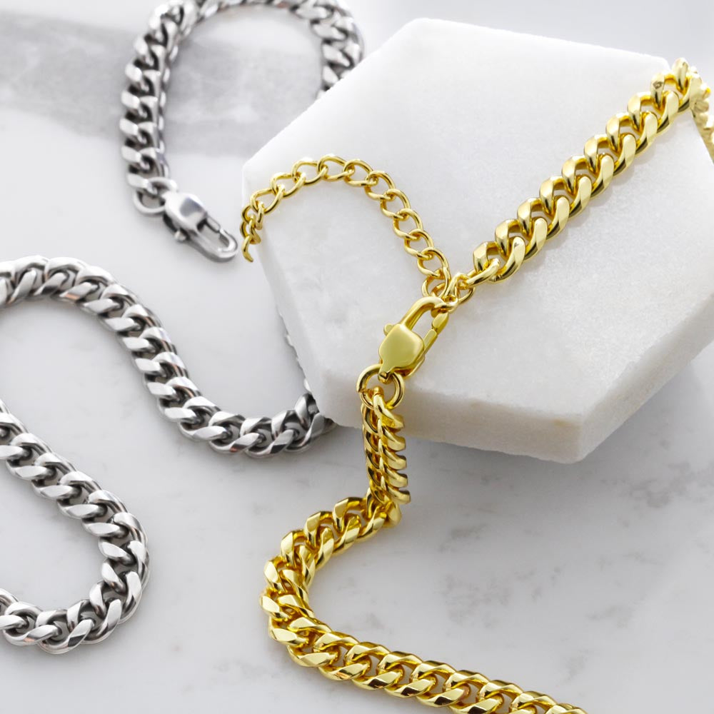 To My Husband, I Choose You - Cuban Link Chain Necklace