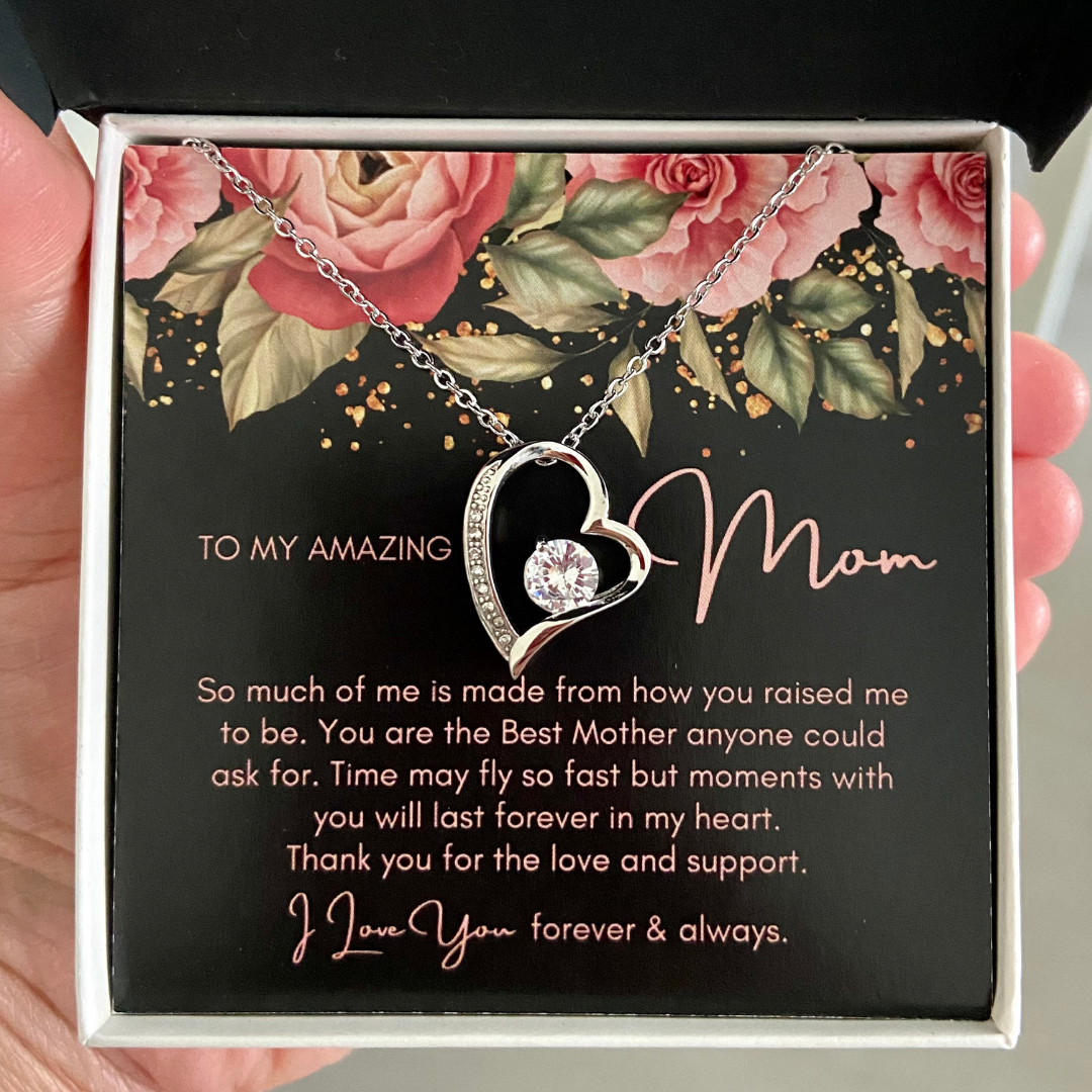 To My Mom, Thank You For The Love & Support - Forever Love Necklace