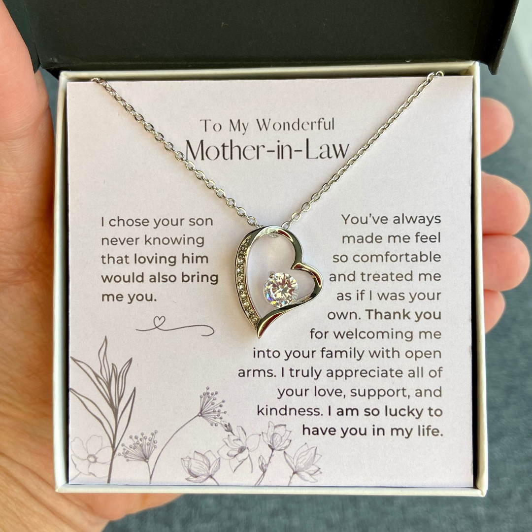 To My Mother-In-Law, I'm Lucky To Have You - Forever Love Necklace