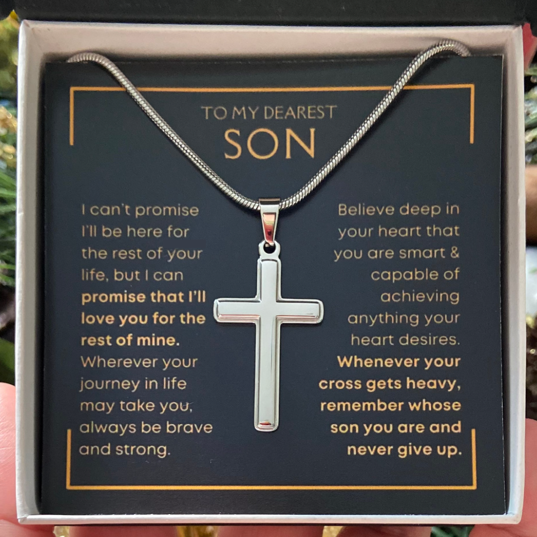 [ALMOST SOLD OUT] Son, Never Give Up - Cross Necklace