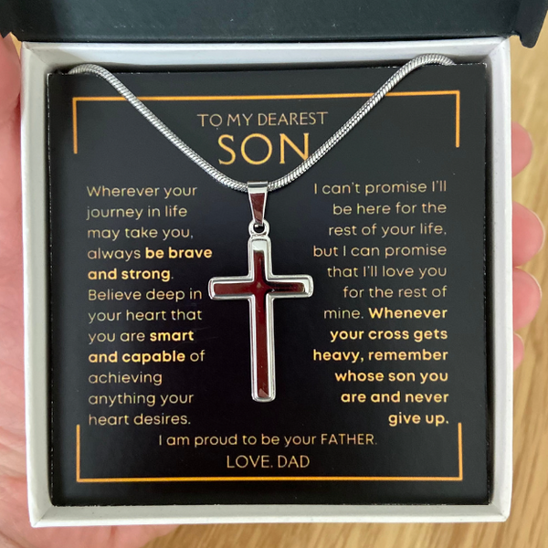 Cross necklace online for son