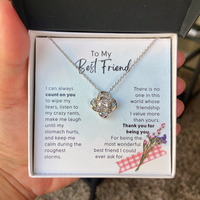 Thumbnail for To My Best Friend, I Value You - Love Knot Necklace