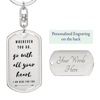 Thumbnail for Send Off To College Dog Tag Keychain