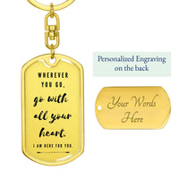 Thumbnail for Send Off To College Dog Tag Keychain