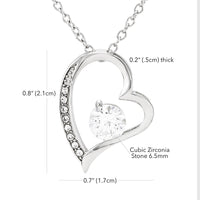 Thumbnail for To My Mother-In-Law, Our Relationship Means So Much To Me - Forever Love Necklace