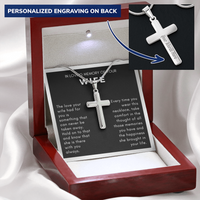 Thumbnail for In Loving Memory of Your Wife - Personalized Cross Necklace