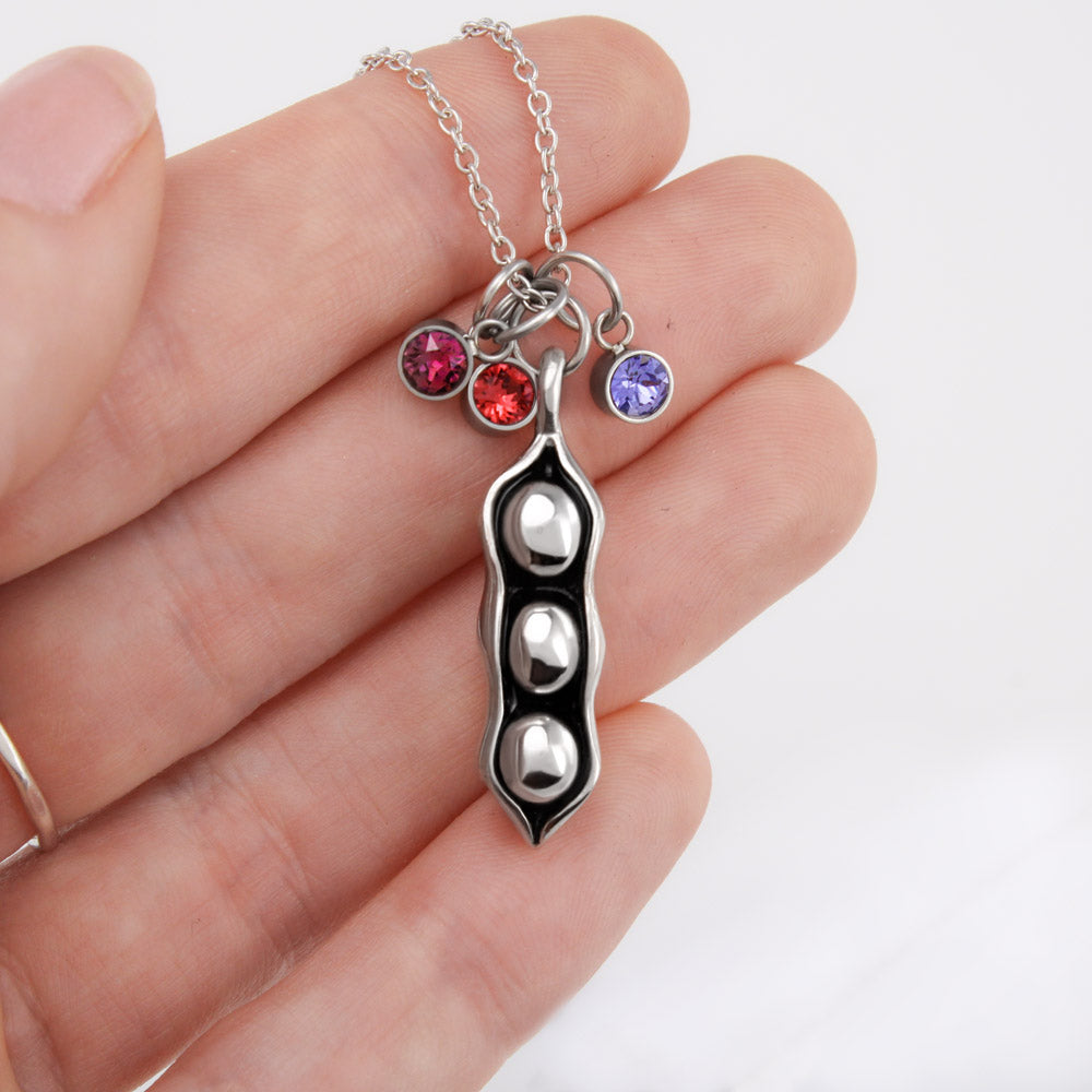 To My Best Friend, Like Two Peas In A Pod - Pea Pod Necklace (BF1)