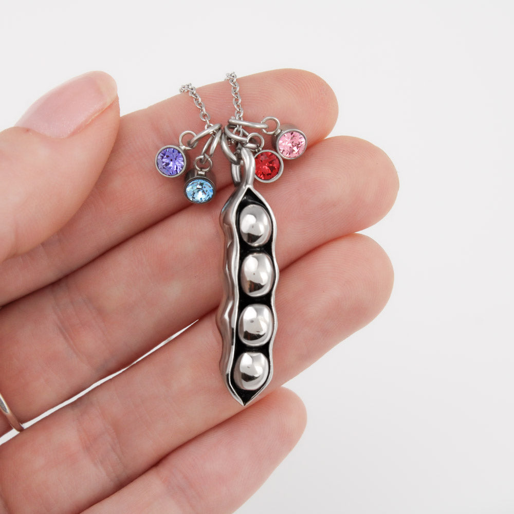 To My Best Friend, Like Two Peas In A Pod - Pea Pod Necklace