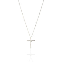 Thumbnail for To My Mom, You Are My World - Cubic Zirconia Cross Necklace