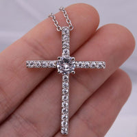 Thumbnail for Granddaughter, Faith - CZ Cross Necklace