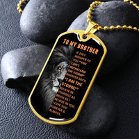 Thumbnail for Brother, I Am The Storm - Dog Tag Necklace