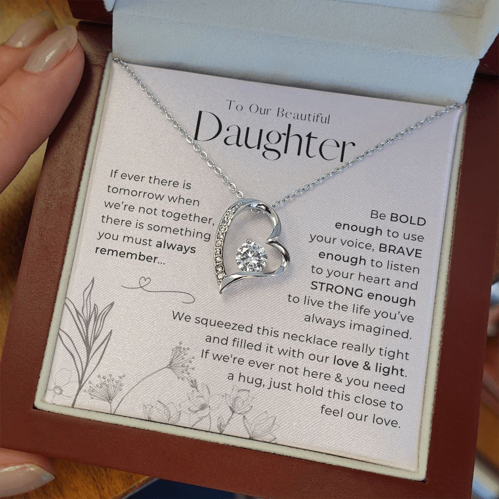 To Our Daughter, Always Remember This - Forever Love Necklace