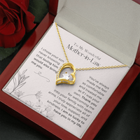 Thumbnail for To My Mother-In-Law, I'm Lucky To Have You - Forever Love Necklace