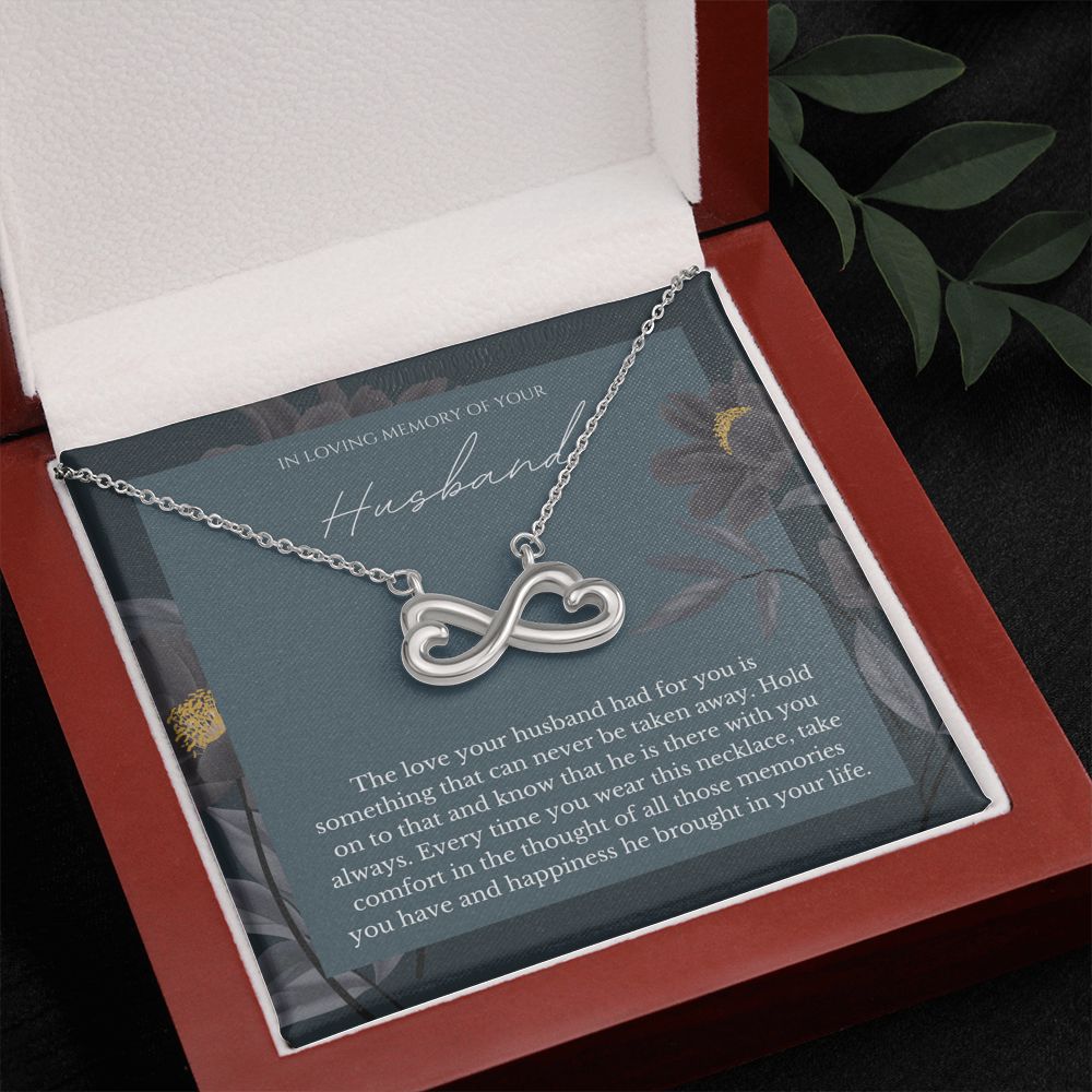 In Loving Memory Of Your Husband - Infinity Necklace