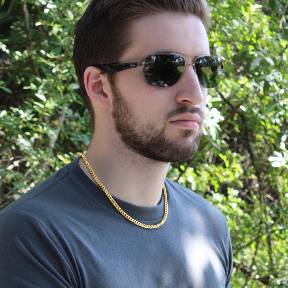 To My Son, Just Do Your Best - Cuban Link Chain Necklace