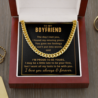Thumbnail for To My Boyfriend, I'm Proud To Be Yours - Cuban Chain Necklace