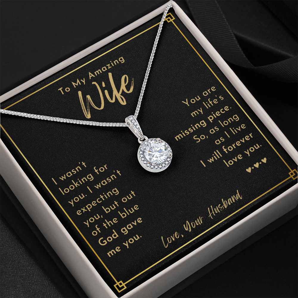 To My Wife, God Gave Me You - Eternal Love Necklace