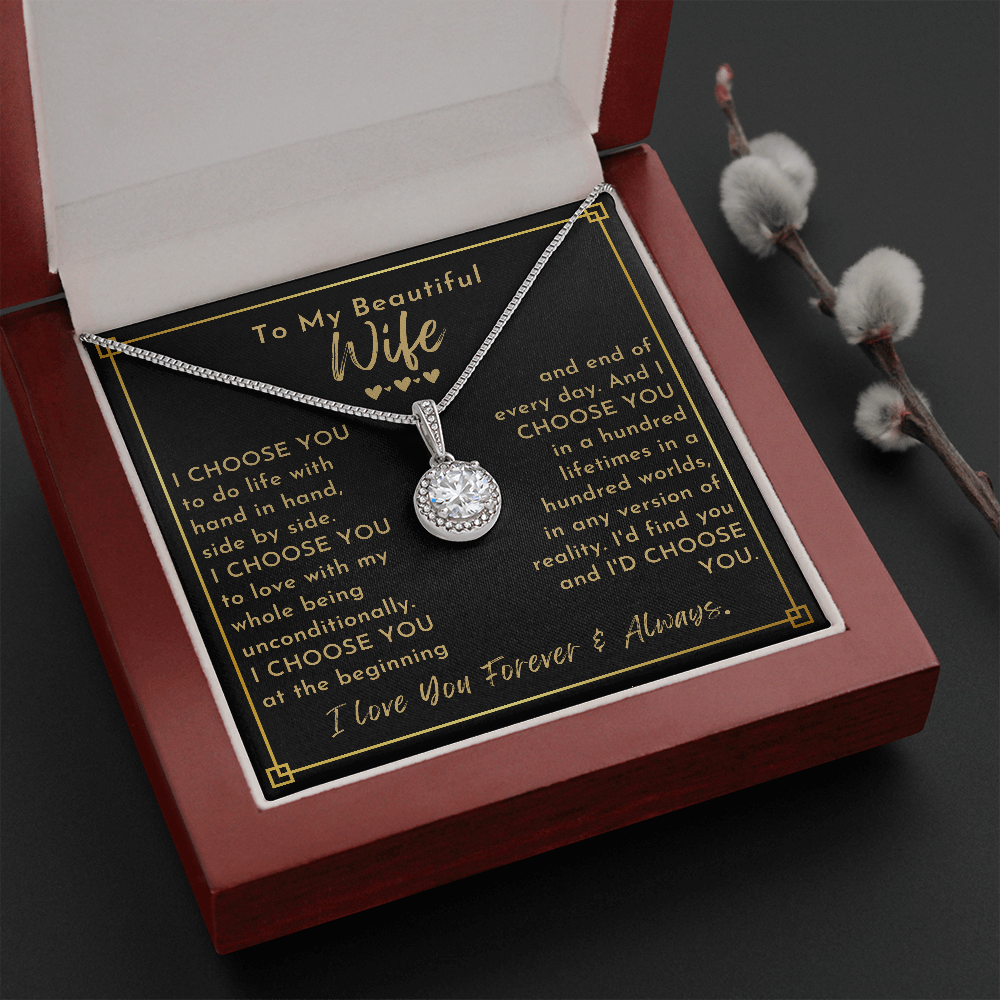 To My Wife, I Choose You - Eternal Love Necklace