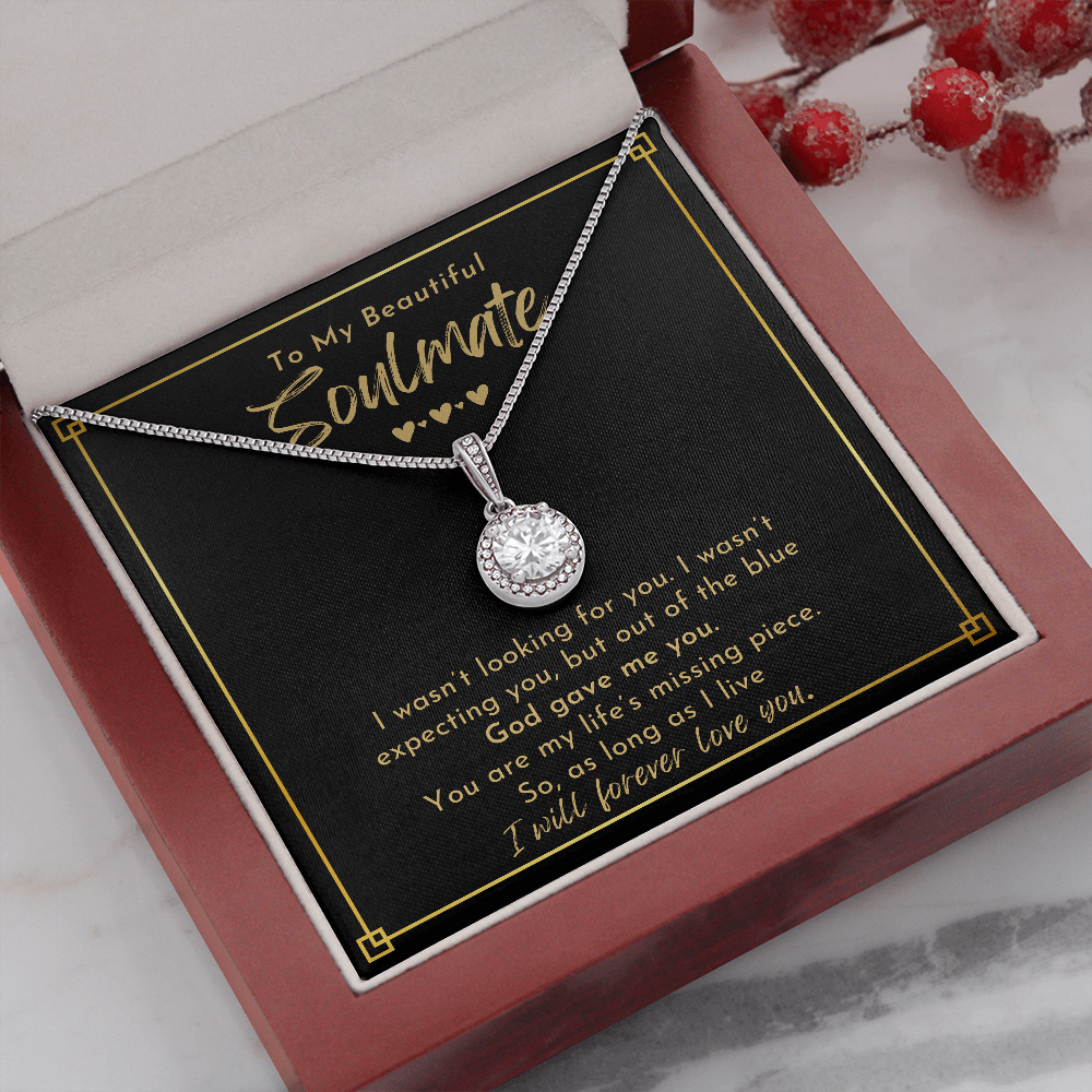 To My Soulmate, God Gave Me You - Eternal Love Necklace