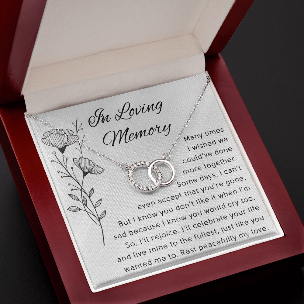 In Loving Memory - Infinity Circle Necklace