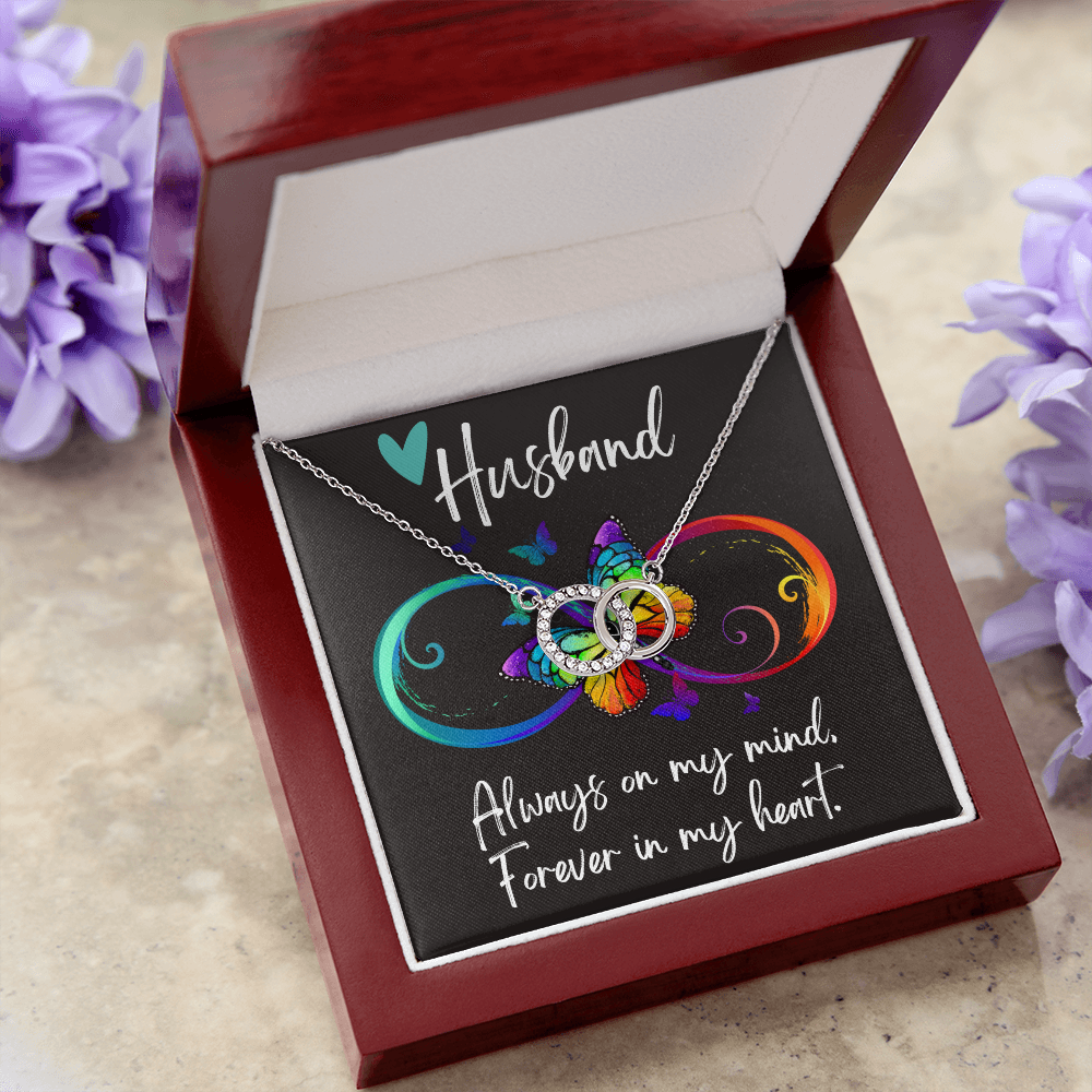 Husband Memorial - Infinity Circle Necklace