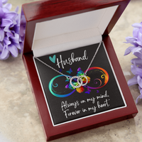 Thumbnail for Husband Memorial - Infinity Circle Necklace