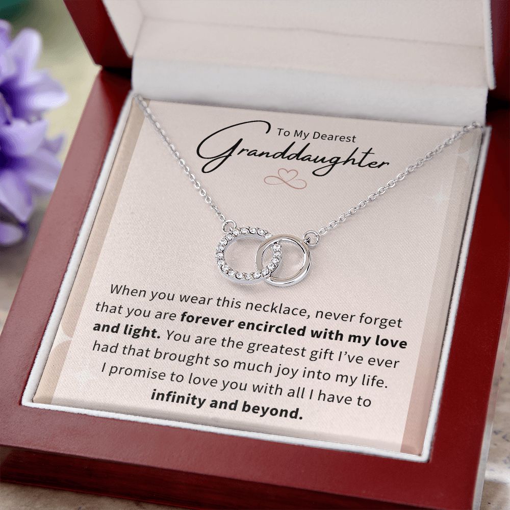 To My Granddaughter, You Are The Greatest Gift - Infinity Circle Necklace