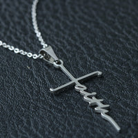 Thumbnail for To My Granddaughter, Always Remember This - Faith Cross Necklace