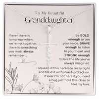 Thumbnail for To My Granddaughter, Always Remember This - Faith Cross Necklace