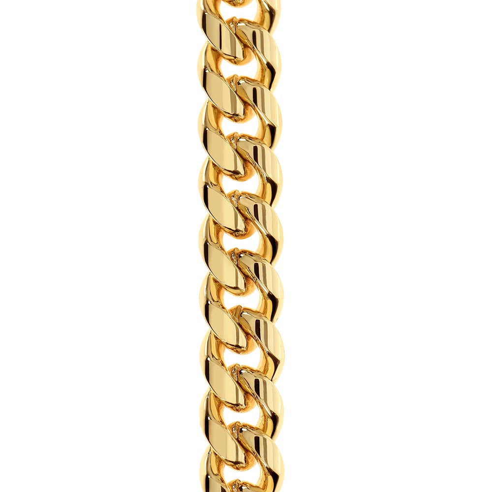 To My Son, Follow Your Dreams - Gold Cuban Link Chain