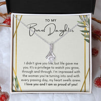 Thumbnail for To My Bonus Daughter, Life Gave Me You - Alluring Beauty Necklace