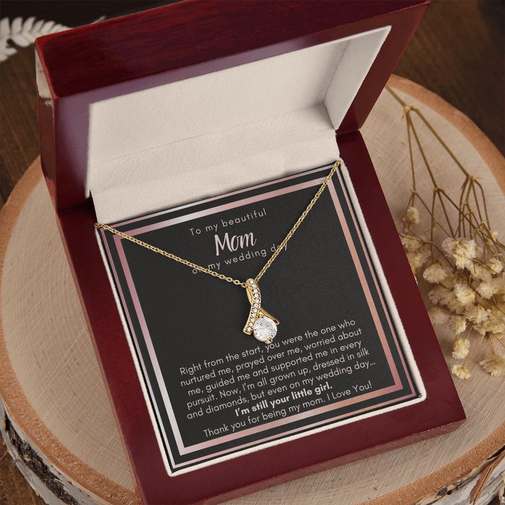 Beautiful Mom, On My Wedding Day - Alluring Beauty Necklace