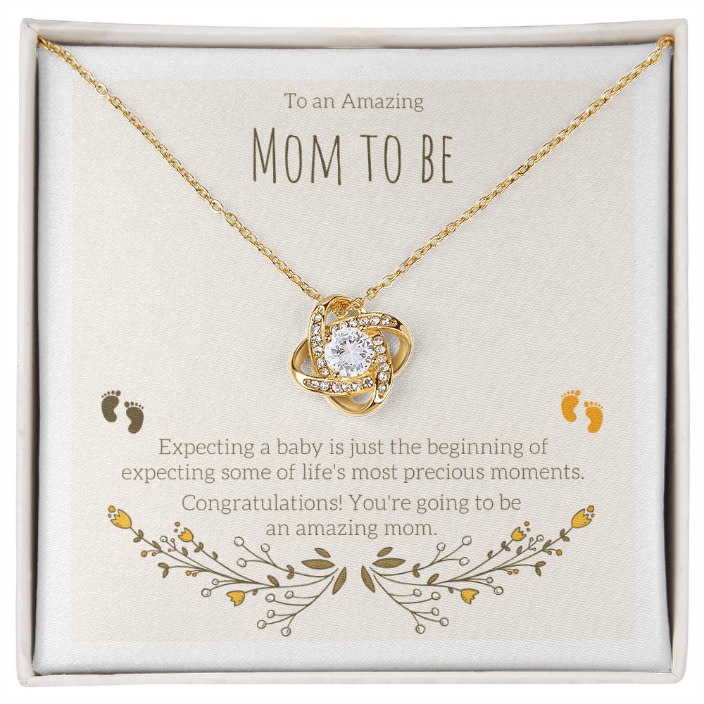 Mom To Be - Love Knot Necklace