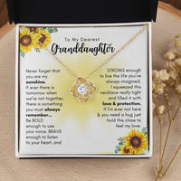 Thumbnail for To My Granddaughter, You Are My Sunshine - Love Knot Necklace
