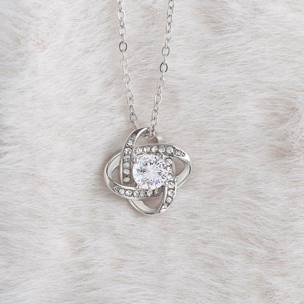 Mom From Your Little Bump - Love Knot Necklace