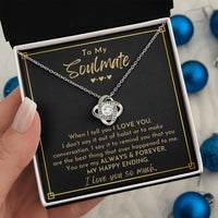 Thumbnail for To My Soulmate, My Happy Ending - Love Knot Necklace