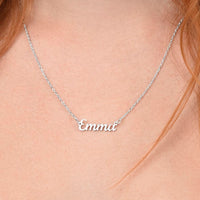 Thumbnail for Best Friend, I Can Always Count On You - Personalized Name Necklace
