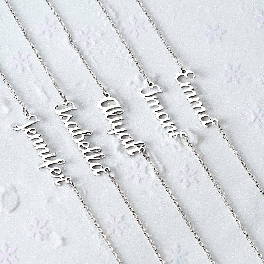 Daughter, Never Give Up - Personalized Name Necklace