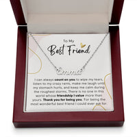 Thumbnail for Best Friend, I Can Count On You - Personalized Name Necklace