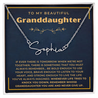 Thumbnail for Gift For Granddaughter, Signature Style Name Necklace
