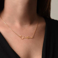 Thumbnail for Gift For Granddaughter, Signature Style Name Necklace