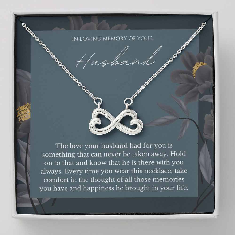 In Loving Memory Of Your Husband - Infinity Necklace