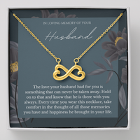 Thumbnail for In Loving Memory Of Your Husband - Infinity Necklace