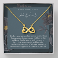 Thumbnail for In Loving Memory Of Your Partner - Infinity Necklace