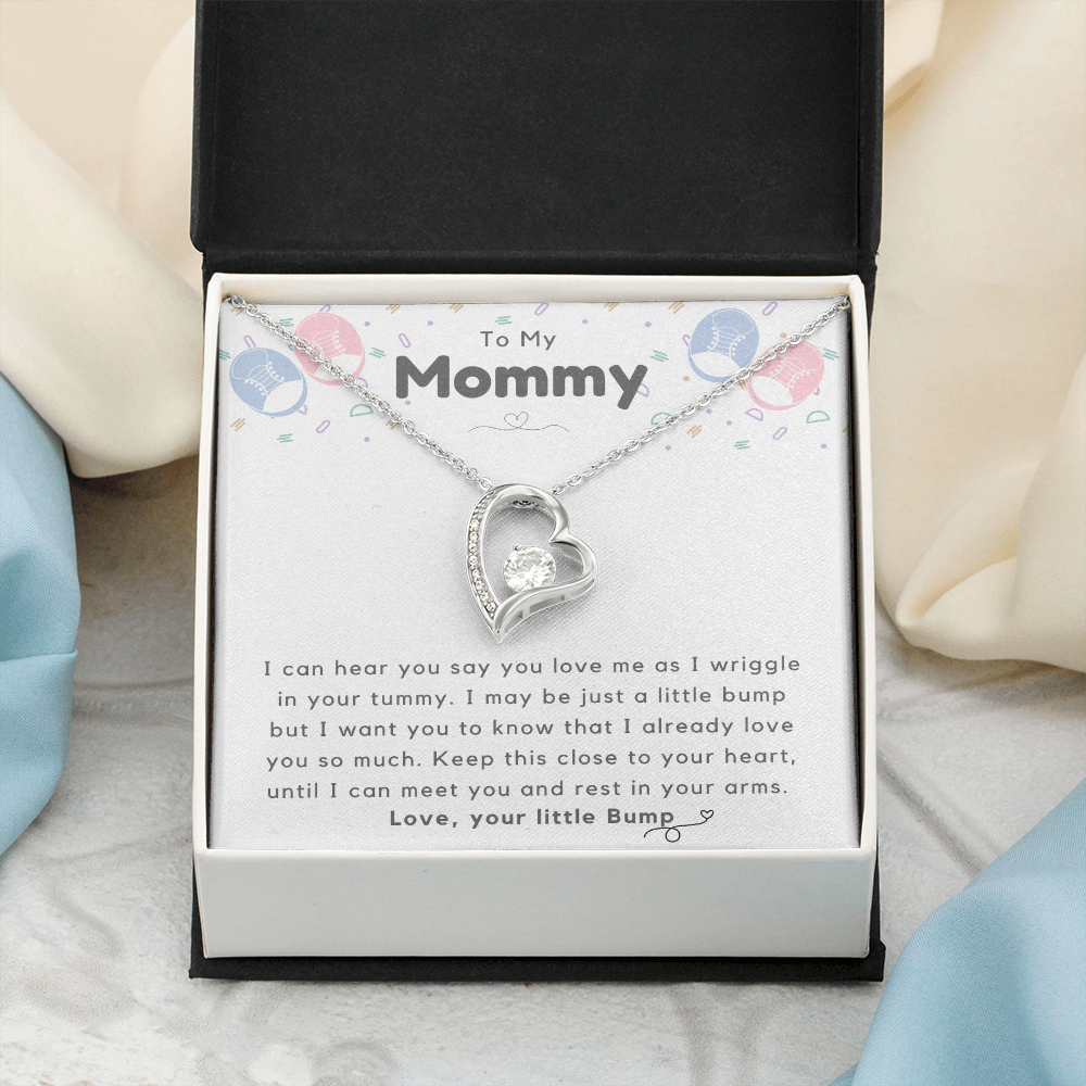 To My Mommy, From Your Little Bump - Forever Love Necklace