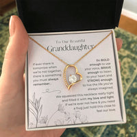 Thumbnail for To Our Granddaughter, Always Remember This - Forever Love Necklace