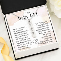 Thumbnail for To Baby Girl, Your Strength And Resilience Will See You Through - Birthstone Name Necklace